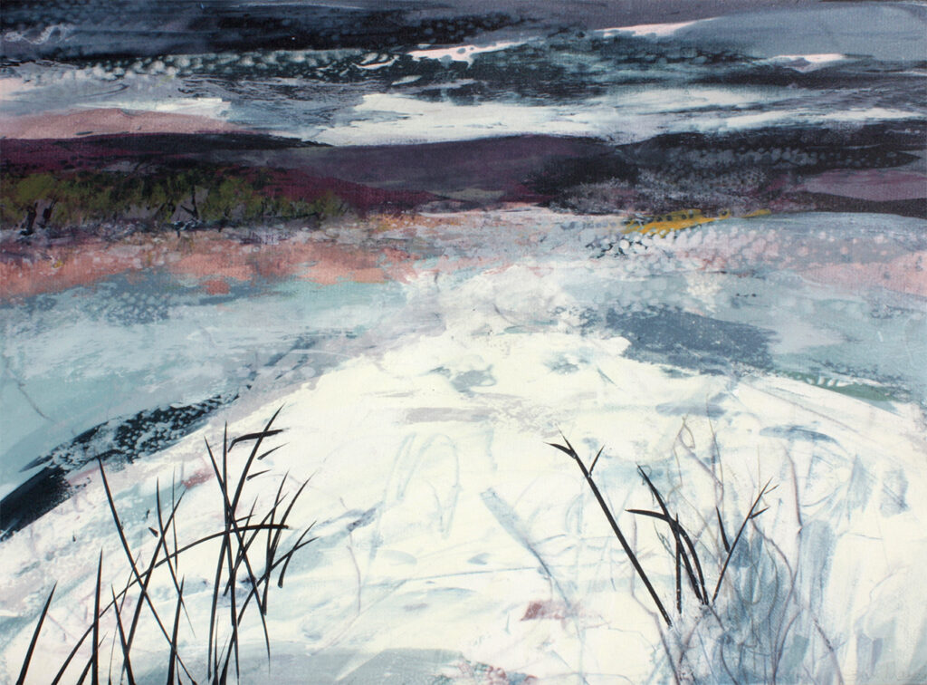 Gentle Thaw iiiSilkscreen Painting Gail Mason