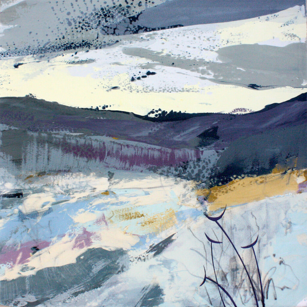 Gentle Thaw Silkscreen Painting Gail Mason